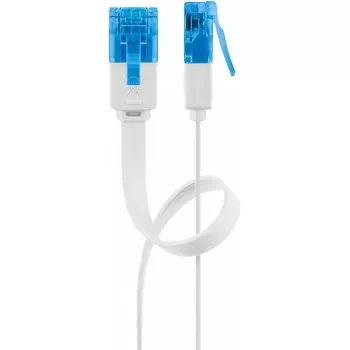 Patch cable piatto Goobay CAT 6A U/UTP bianco 2 m