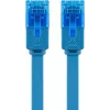 Patch cable piatto Goobay CAT 6A U/UTP blu 3 m