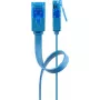 Patch cable piatto Goobay CAT 6A U/UTP blu 3 m