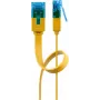 Patch cable piatto Goobay CAT 6A U/UTP giallo 3 m