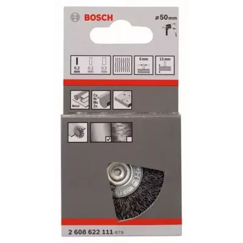 Bosch 2 608 622 111 spazzola metallica/spazzola circolare 5 cm