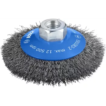 Spazzola per trapano Bosch Clean for Metal Tapered Brushes Crimped Wire