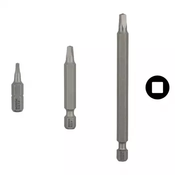 Set punte per avvitatore Bosch extra duro, 3 pz., lunghezza 25 mm, gambo esagonale 1/4