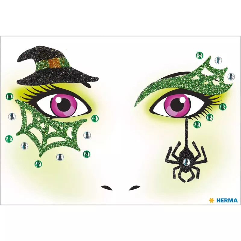 Adesivi artistici per il viso HERMA strega