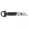 WEDO 78820 cutter per mancini, lama trapezoidale, corpo in metallo, con 2 lame, nero/argento