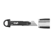 WEDO 78820 cutter per mancini, lama trapezoidale, corpo in metallo, con 2 lame, nero/argento