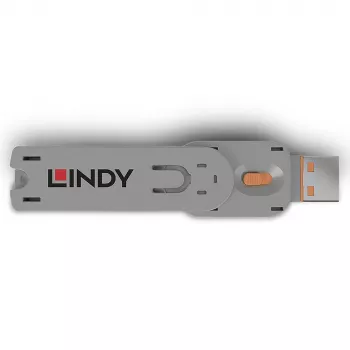 Lindy chiave port blocker USB Type-A, arancione