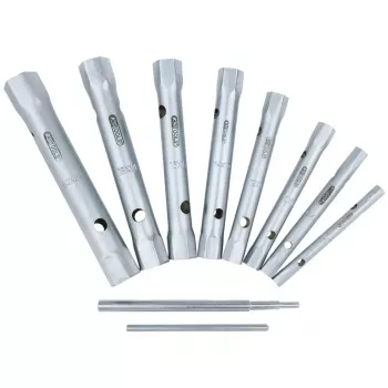 KS Tools Classic 518.0900 Set di chiavi a tubo, 10 pz., 6x7-20x22 mm