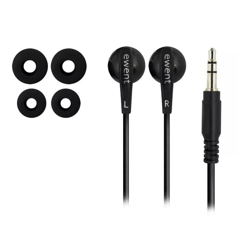 Ewent EW3584 cavo cuffie/headset con filo in-ear musica nero