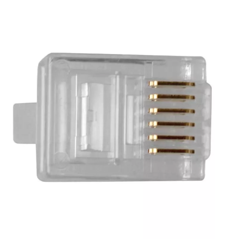 Connettore modulare ACT RJ12 (6P/6C) per cavo piatto