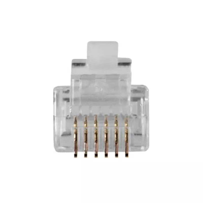 Connettore modulare ACT RJ12 (6P/6C) per cavo piatto