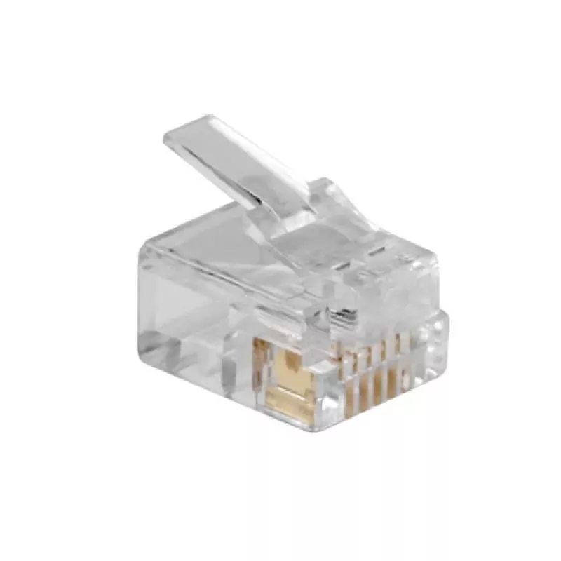 Connettore modulare ACT RJ12 (6P/6C) per cavo piatto