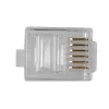 Connettore modulare Intronics RJ-12 M TD106M ACT cavo tondo conduttore pieno in busta 25 pezzi