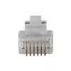 Connettore modulare Intronics RJ-12 M TD106M ACT cavo tondo conduttore pieno in busta 25 pezzi