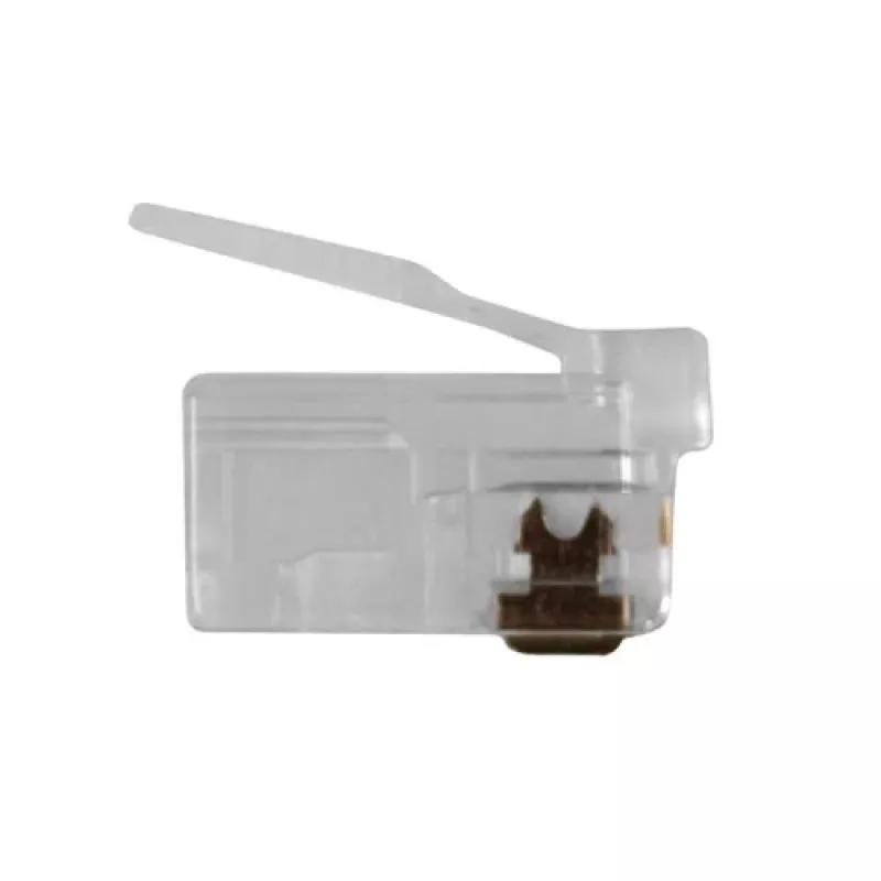 Connettore modulare Intronics RJ-12 M TD106M ACT cavo tondo conduttore pieno in busta 25 pezzi