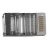 Connettore modulare schermato ACT RJ45 (8P/8C) per cavo tondo con conduttori a trefoli
