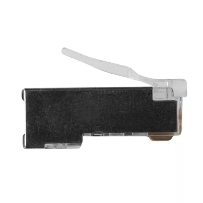 Connettore modulare schermato ACT RJ45 (8P/8C) per cavo tondo con conduttori a trefoli