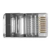 Connettore modulare schermato ACT RJ45 (8P/8C) per cavo tondo con conduttori massicci