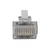 Connettore modulare schermato ACT RJ45 (8P/8C) per cavo tondo con conduttori massicci