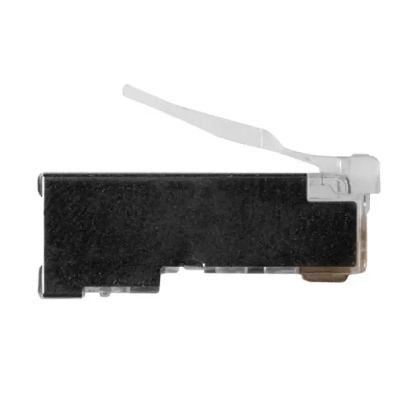 Connettore modulare schermato ACT RJ45 (8P/8C) per cavo tondo con conduttori massicci