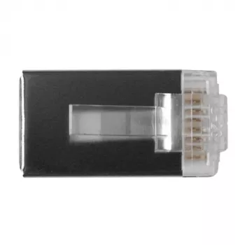 Connettore modulare schermato ACT RJ45 (8P/8C) CAT6 per cavo tondo con conduttori massicci o flessibili