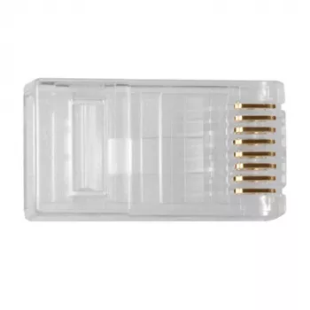 Connettore modulare ACT RJ45 (8P/8C) CAT6 per cavo tondo con conduttori massicci o flessibili