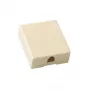 Scatola modulare ACT da parete per telefono singola RJ-12, RJ-12, beige, plastica ABS, 40 mm, 50 mm, 1,2 mm