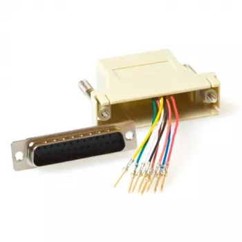 Adattatore ad alte prestazioni montabile connettore femmina RJ-45 su connettore femmina D-Sub a 25 poli ACT TD25F8