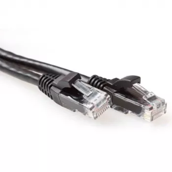 ACT cavo patch U/UTP CAT6A nero 3 metri snagless con connettori RJ45