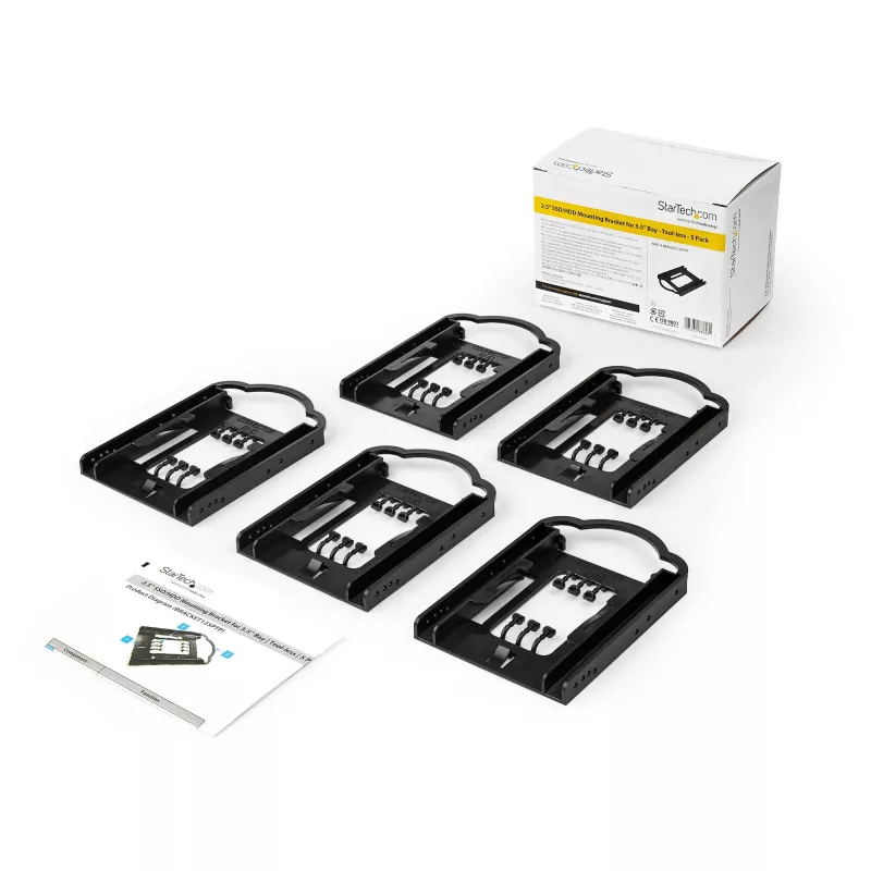 StarTech.com Confezione da 5 – Staffa di montaggio SSD/HDD da 2,5