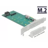Scheda di espansione DeLOCK PCI Express x4 a M.2 Key B + M - Low-Profile