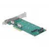 Scheda di espansione DeLOCK PCI Express x4 a M.2 Key B + M - Low-Profile