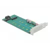 Scheda di espansione DeLOCK PCI Express x4 a M.2 Key B + M - Low-Profile