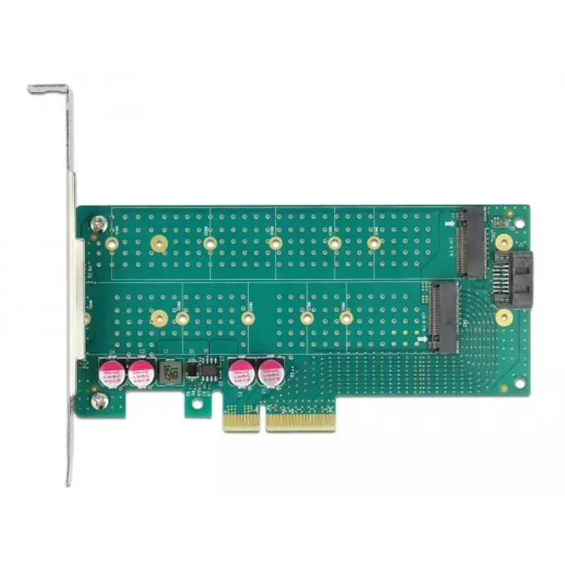 Scheda di espansione DeLOCK PCI Express x4 a M.2 Key B + M - Low-Profile