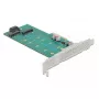 Scheda di espansione DeLOCK PCI Express x4 a M.2 Key B + M - Low-Profile