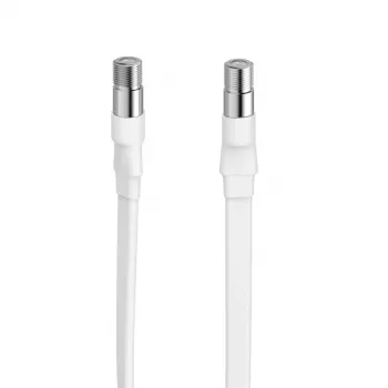 Hama 00305110 cavo coassiale tipo F bianco