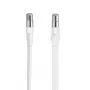 Hama 00305110 cavo coassiale tipo F bianco