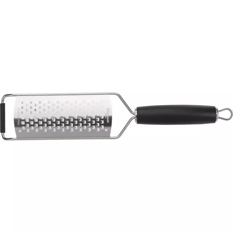 Westmark Technicus-Square 14122270 grattugia piatta, acciaio inox/TPE, anello per appendere, 65 mm, nera