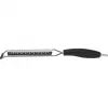 Westmark Technicus-Square 14122270 grattugia piatta, acciaio inox/TPE, anello per appendere, 65 mm, nera