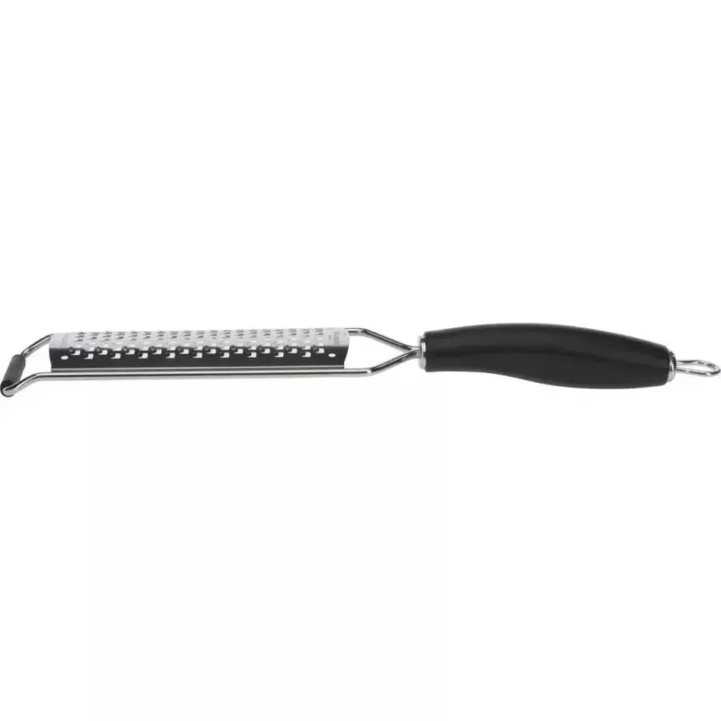 Westmark Technicus-Square 14122270 grattugia piatta, acciaio inox/TPE, anello per appendere, 65 mm, nera