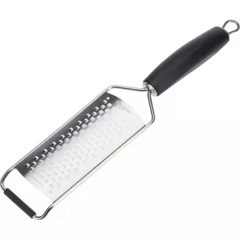 Grattugia piatta Westmark Technicus-Square, lama in acciaio inox, manico in TPE nero, 65×28×325 mm