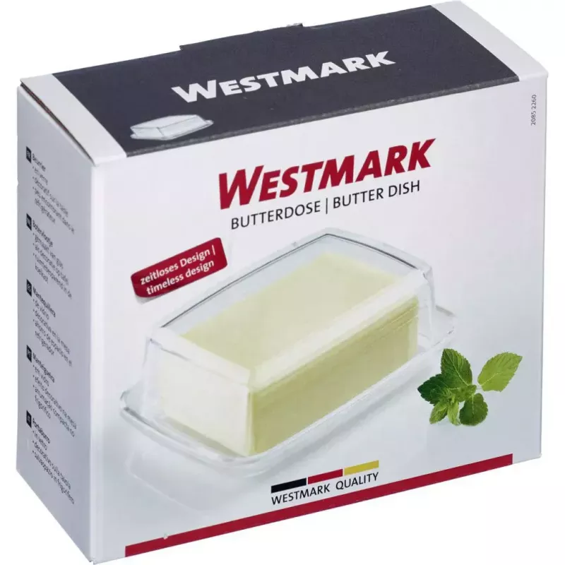 Burriera Westmark 20852260, vetro rettangolare, 143×118×55 mm, trasparente