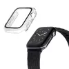 Custodia per smartwatch LAUT Shield trasparente vetro policarbonato PC per Apple Watch 44/45mm