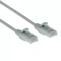 ACT grigio 10 metri LSZH U/UTP CAT6 cavo patch slimline per data center con scarico di trazione e connettori RJ45