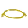ACT giallo 10 metri LSZH U/UTP CAT6 cavo patch slimline per data center senza fermo con connettori RJ45