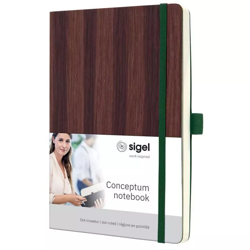 Quaderno Sigel CO674 A5 194 fogli marrone a punti