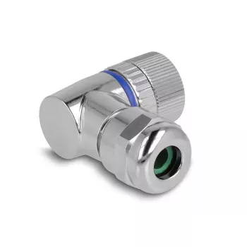 Connettore M12 DeLOCK codifica A 3 poli connettore femmina 90° angolare metallo