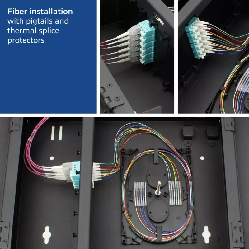 ACT scatola di zona chiudibile Patch Box 8 slot per fibra ottica e rame