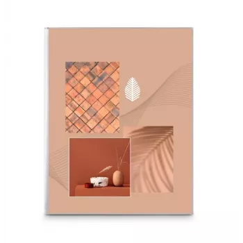Album fotografico Hama Singo II terracotta 40 fogli rilegatura adesiva