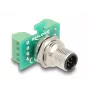 Adattatore modulo di trasferimento DeLOCK M12 8 poli codifica A connettore maschio su morsettiera a 9 poli